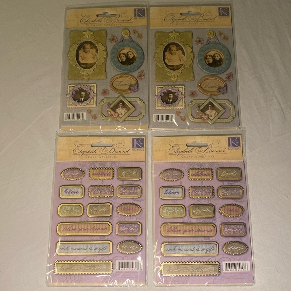 Hobby Lobby Scrapbook Stickers Garden Inspirational Words and Photo Collages NWT